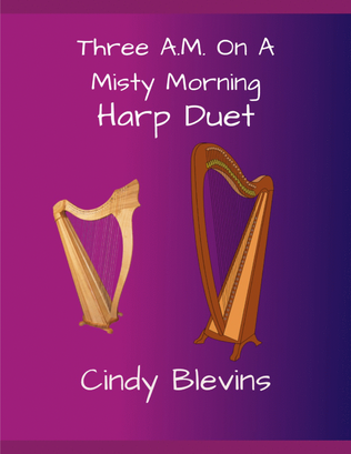 Book cover for Three A.M. On a Misty Morning, Harp Duet