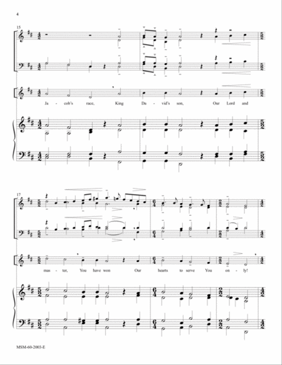 O Morning Star, How Fair and Bright (Downloadable Full Score)