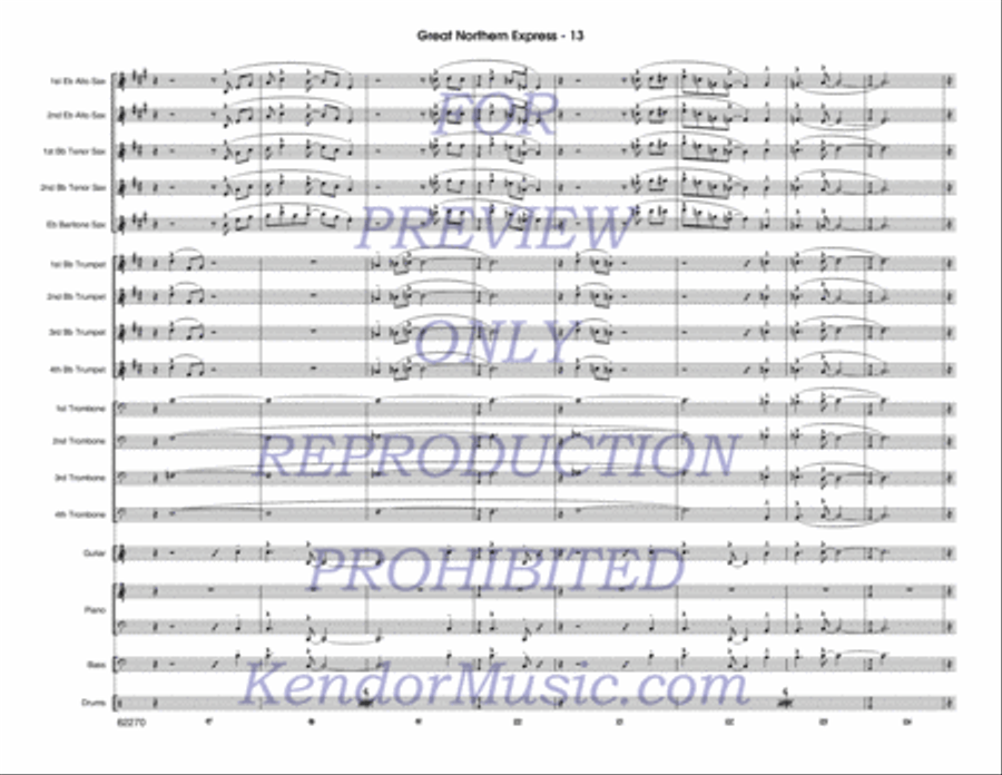 Great Northern Express Jazz Ensemble scores gallery preview page 14