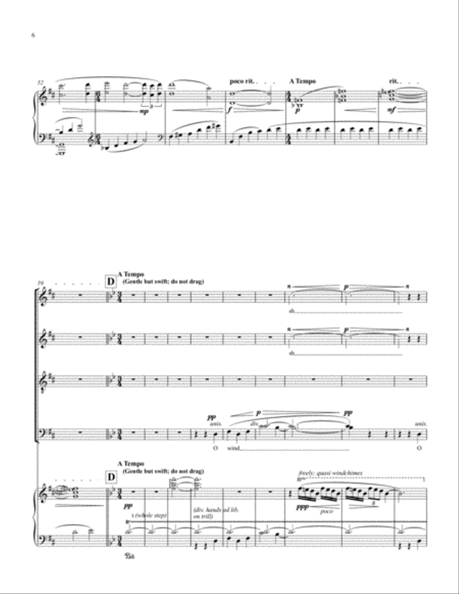 Spring Wind 4-Part scores gallery preview page 6
