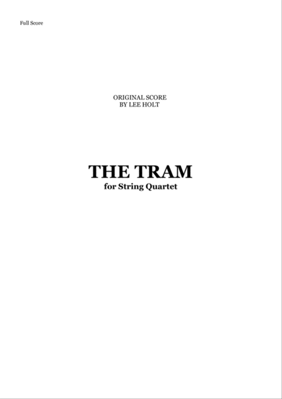 THE TRAM for String Quartet 'MV.1- Her First Day Remembered' String Quartet scores gallery preview page 1
