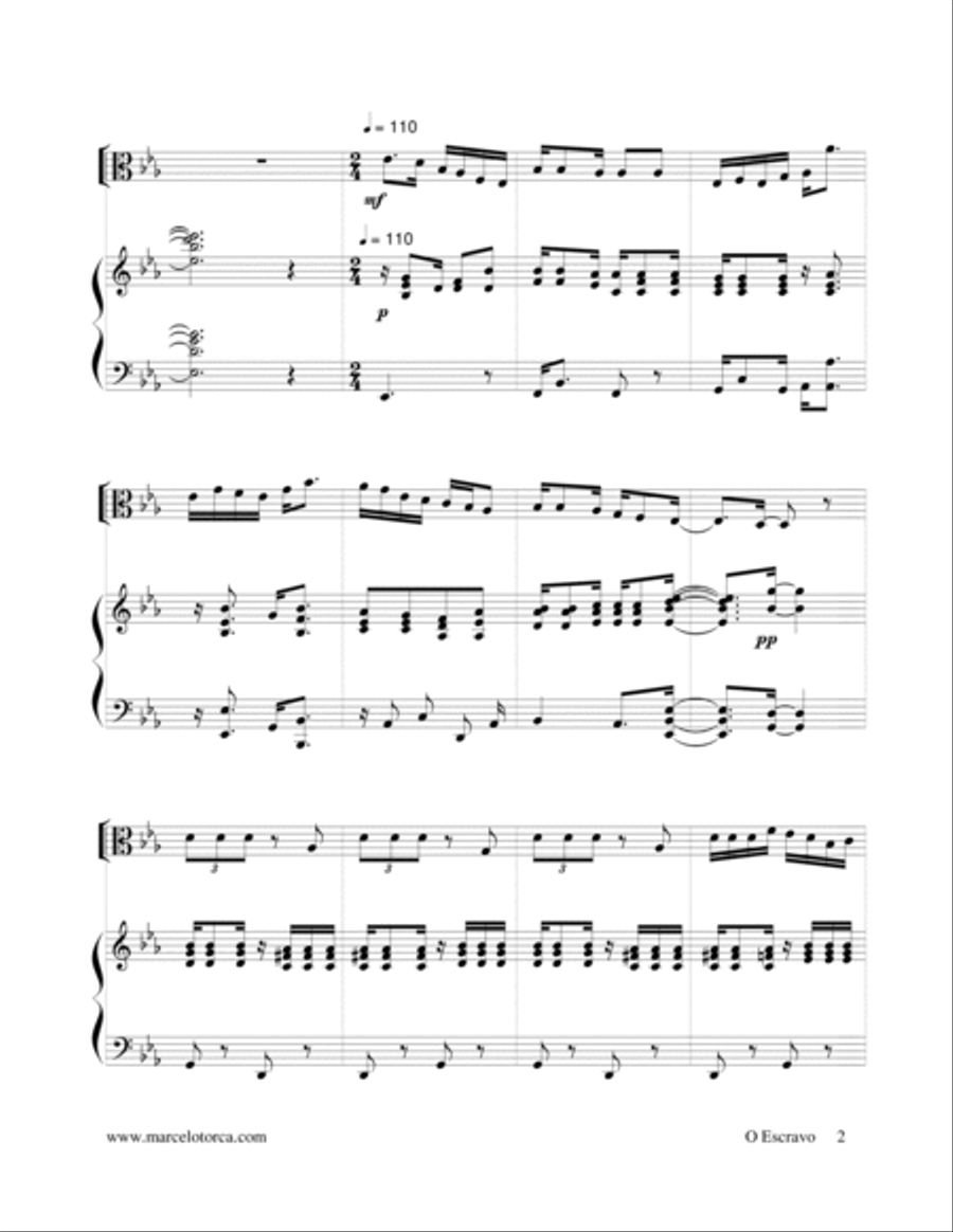 O Escravo String Duet scores gallery preview page 2