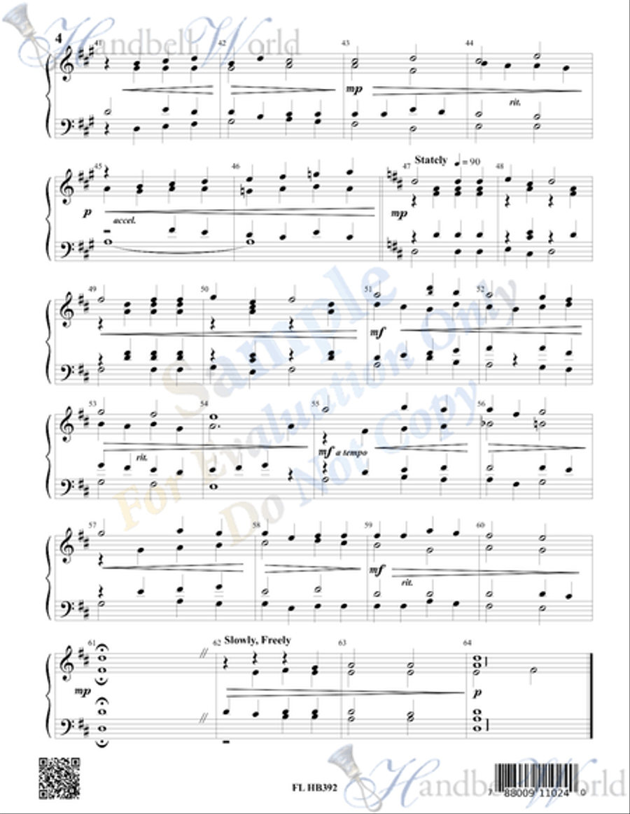 Fairest Lord Jesus 4-Octaves scores gallery preview page 3