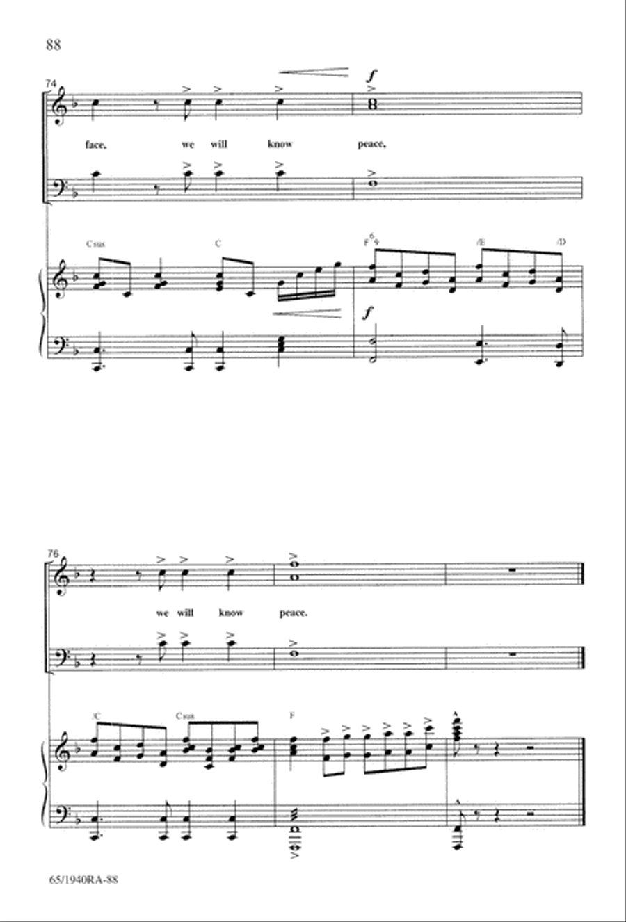 We Will Know Peace 3-Part scores gallery preview page 90
