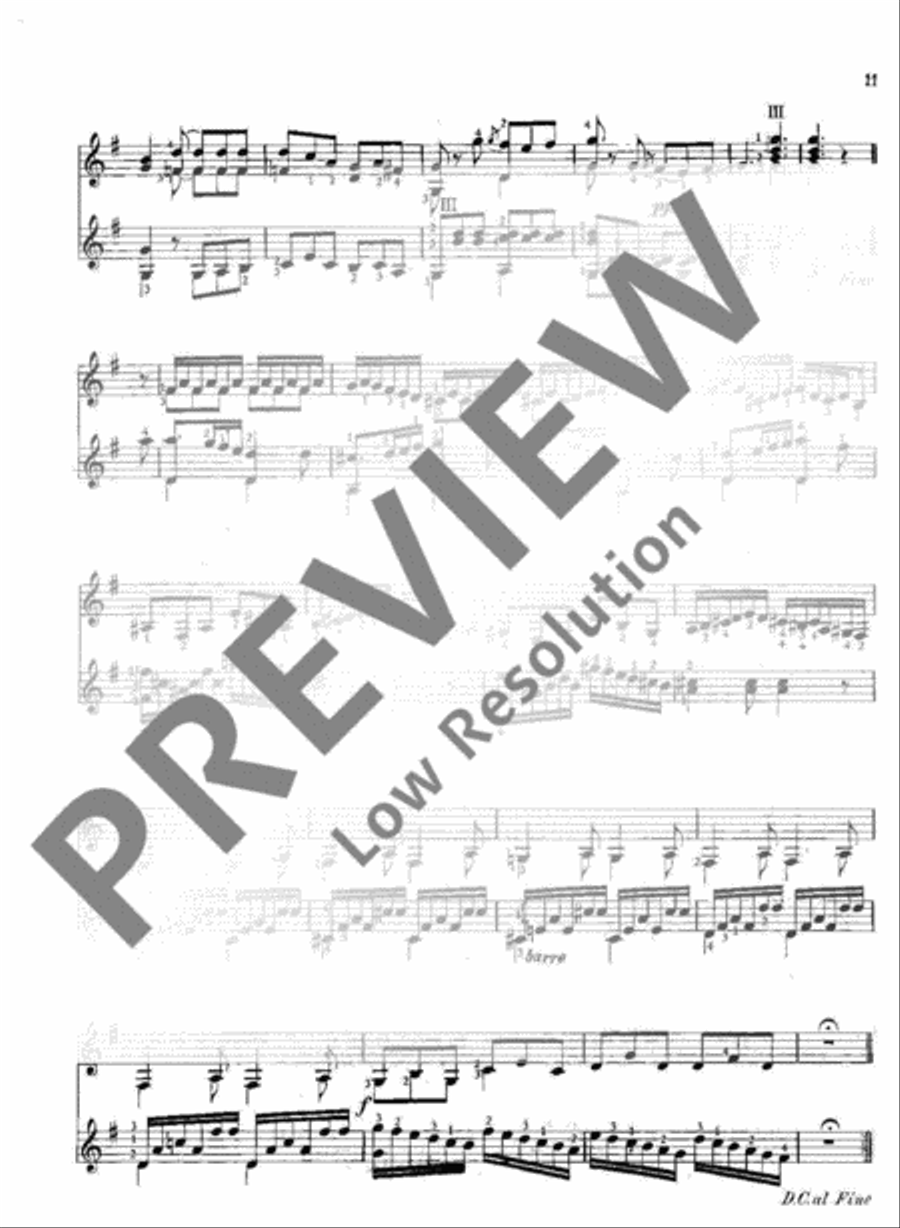 Easy Progressive Pieces Easy Progressive Pieces Classical Guitar scores gallery preview page 12