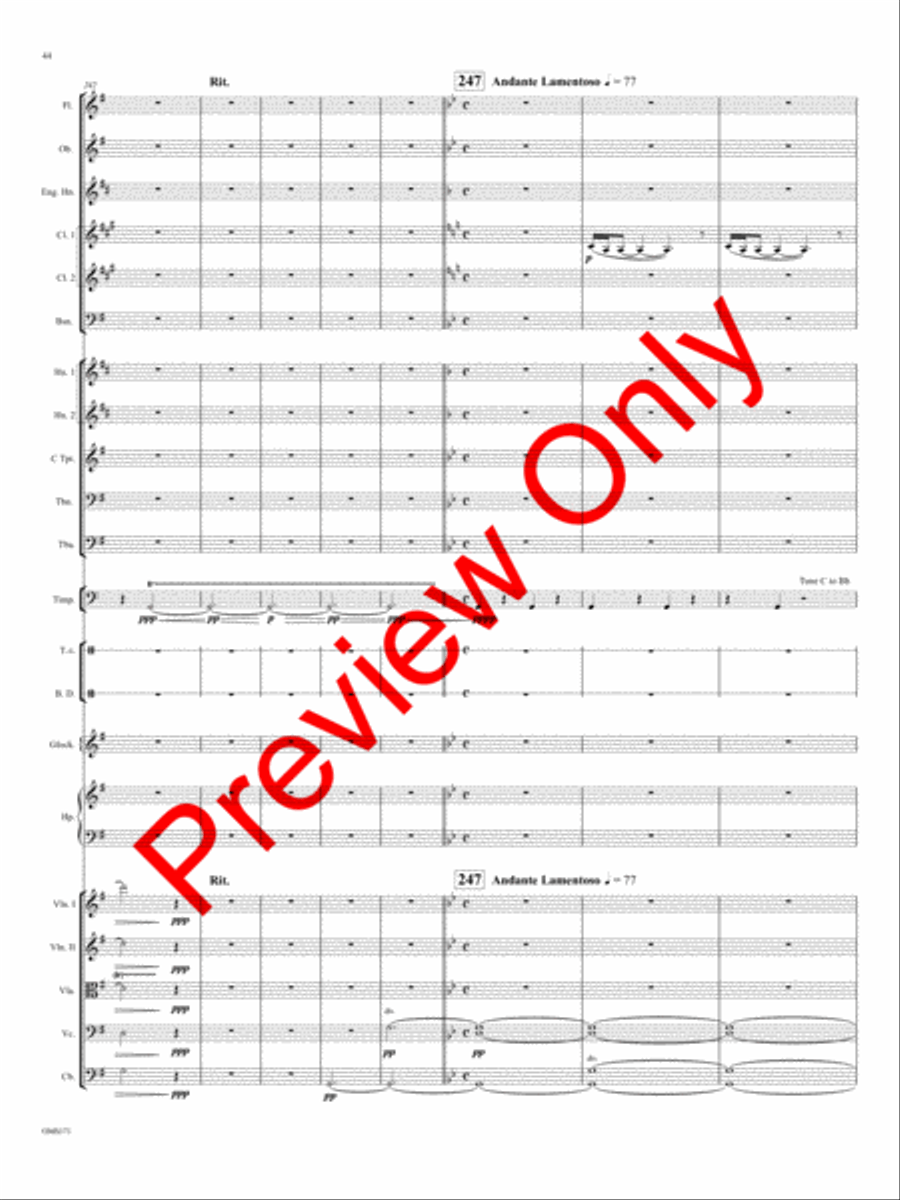 Anishinaabeg Rhapsody Orchestra scores gallery preview page 47