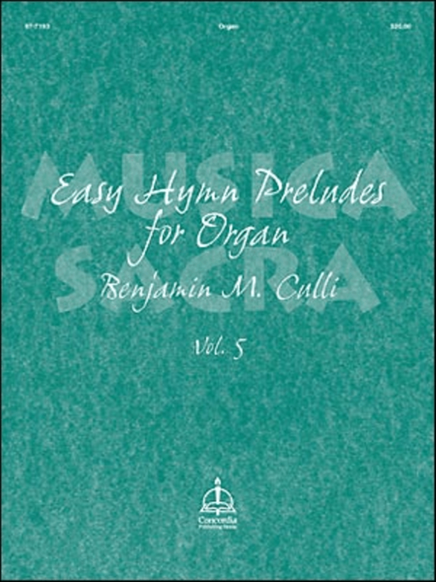 Musica Sacra: Easy Hymn Preludes for Organ, Vol. 5 Organ - Sheet Music