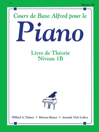 Book cover for Alfred's Basic Piano Course Theory, Level 1B