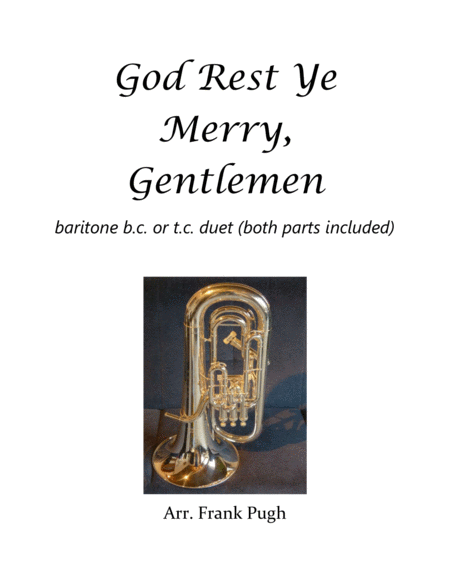 God Rest Ye Merry, Gentlemen baritone/euphonium duet