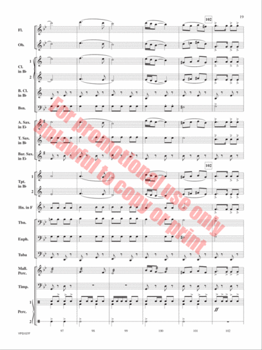 The Red Cape Concert Band scores gallery preview page 20
