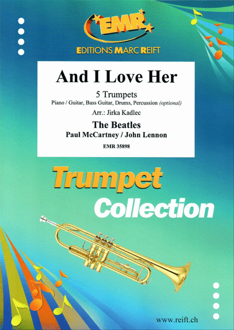 And I Love Her Trumpet scores gallery preview page 1