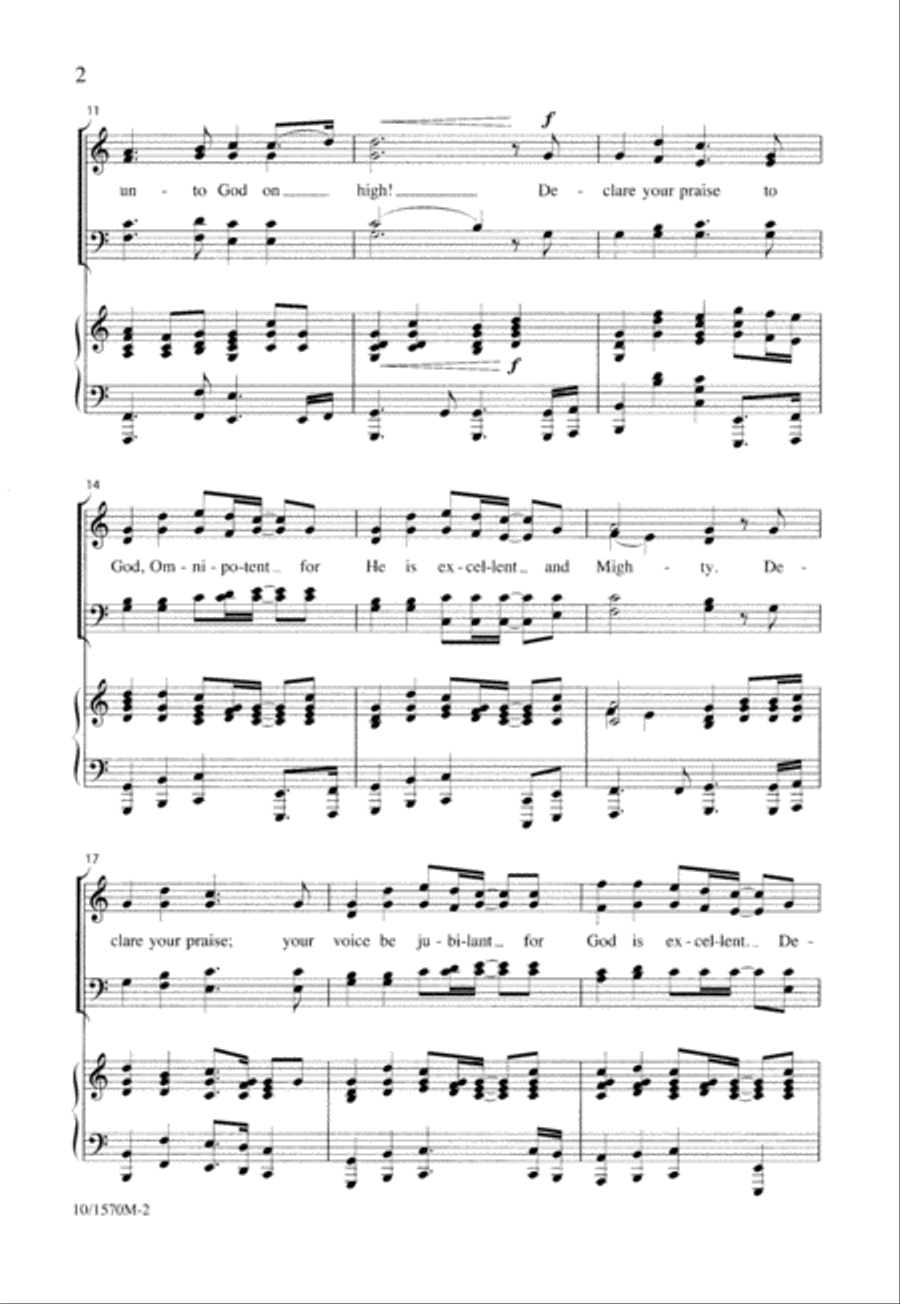 Declare Your Praise Declare Your Praise 4-Part scores gallery preview page 3