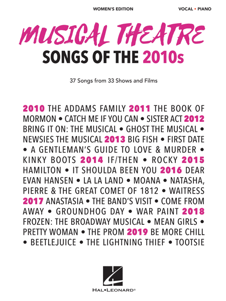 Musical Theatre Songs of the 2010s: Women