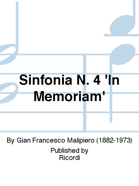 Sinfonia N. 4 'In Memoriam'