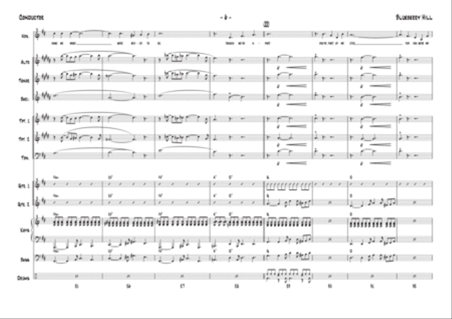 Blueberry Hill Tenor Saxophone scores gallery preview page 6