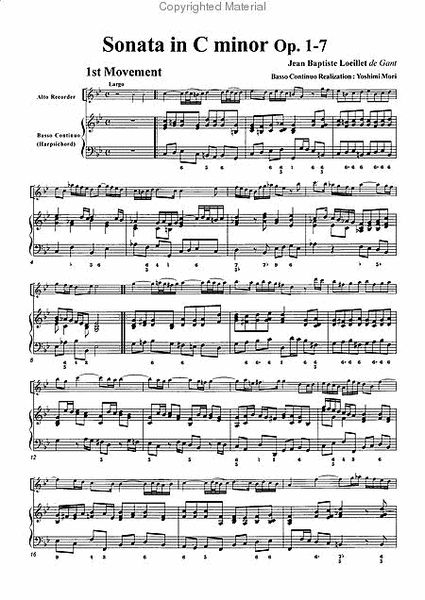Sonata in C minor, Op. 1-7