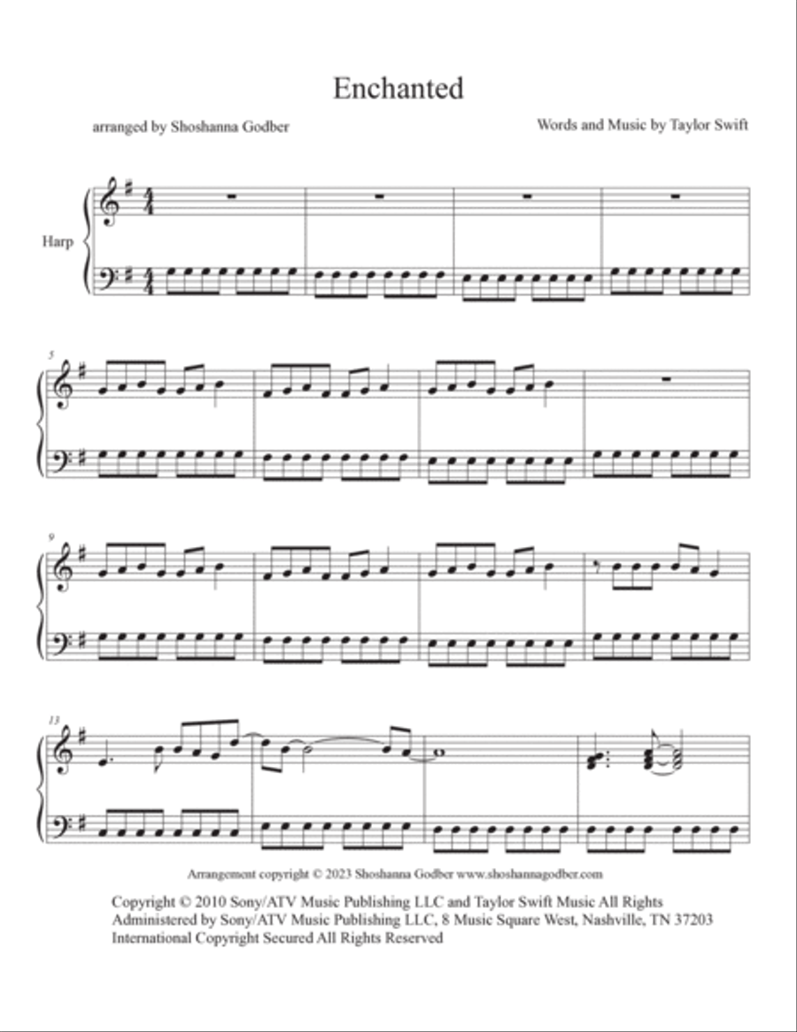Enchanted Celtic Harp scores gallery preview page 3