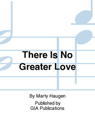 There Is No Greater Love - Instrument edition