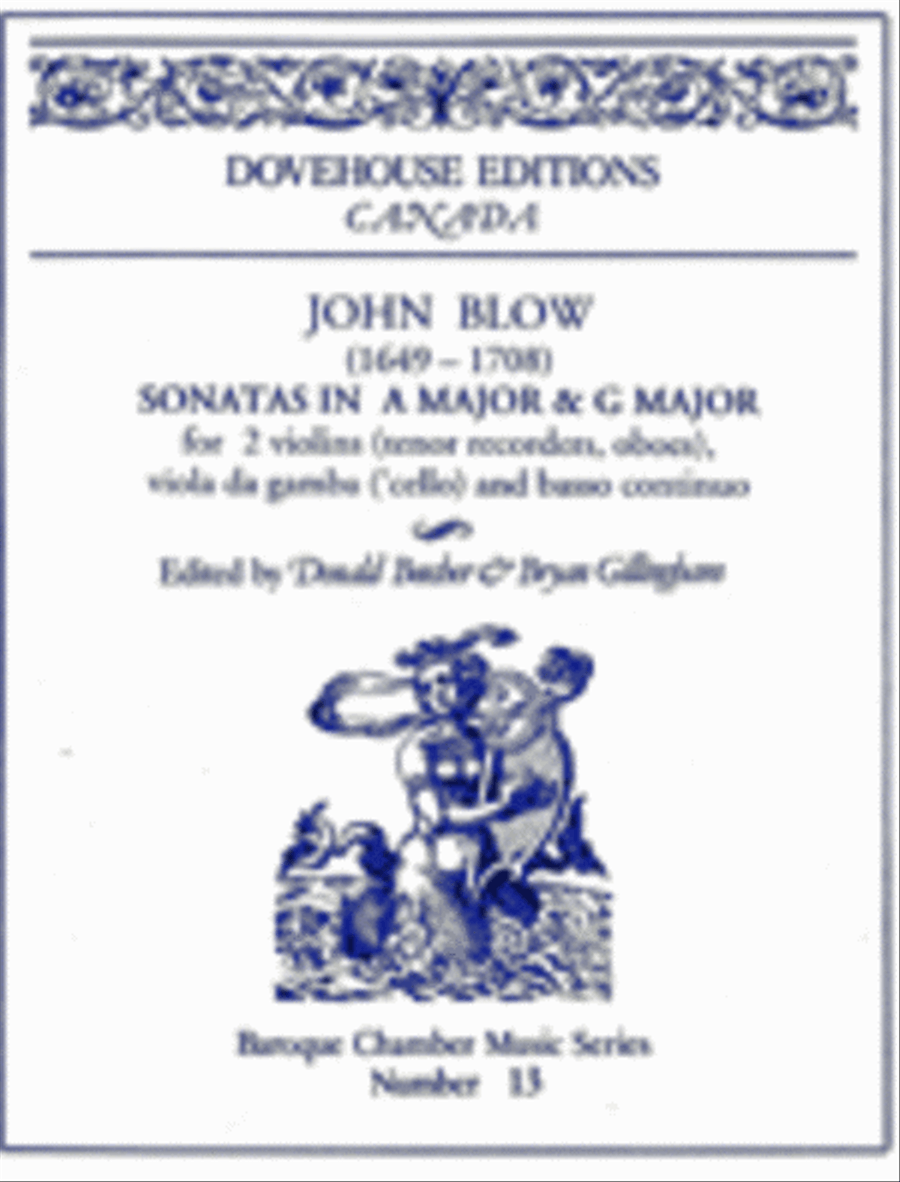Sonatas in A Major & G Major Oboe scores gallery preview page 1