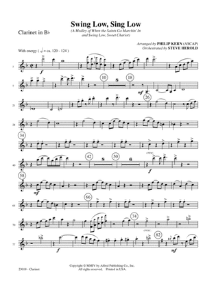 Swing Low, Sing Low: 1st B-flat Clarinet