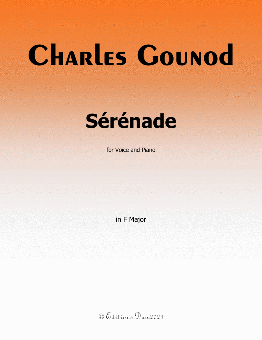 Sérénade,by Gounod,in F Major image number null