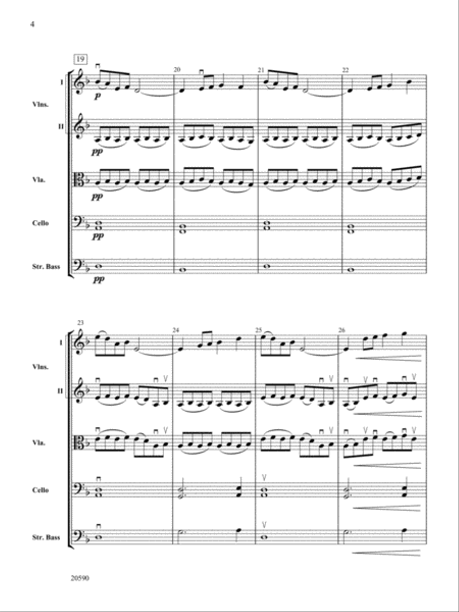 Curse of the Rosin Eating Zombies from Outer Space: Score String Orchestra scores gallery preview page 4