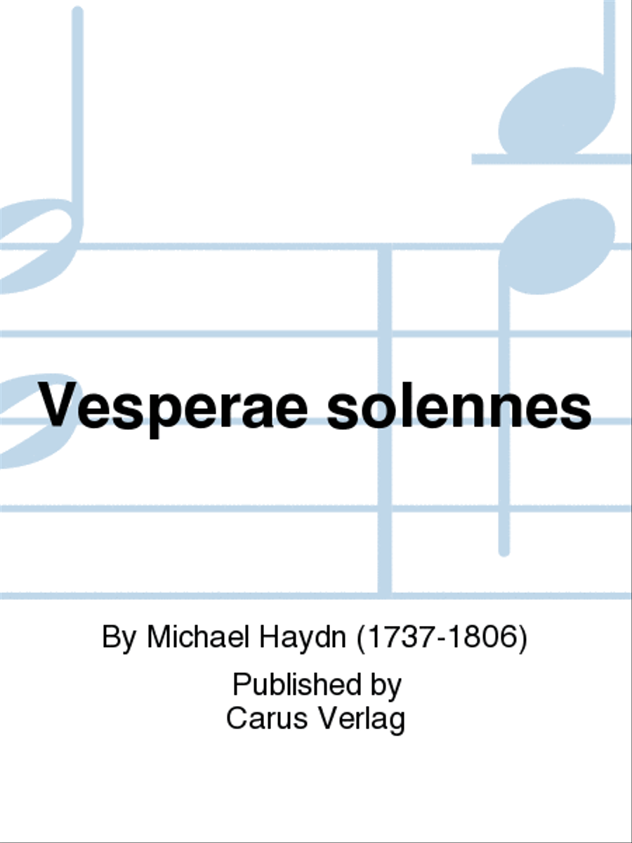 Vesperae solennes 4-Part scores gallery preview page 1