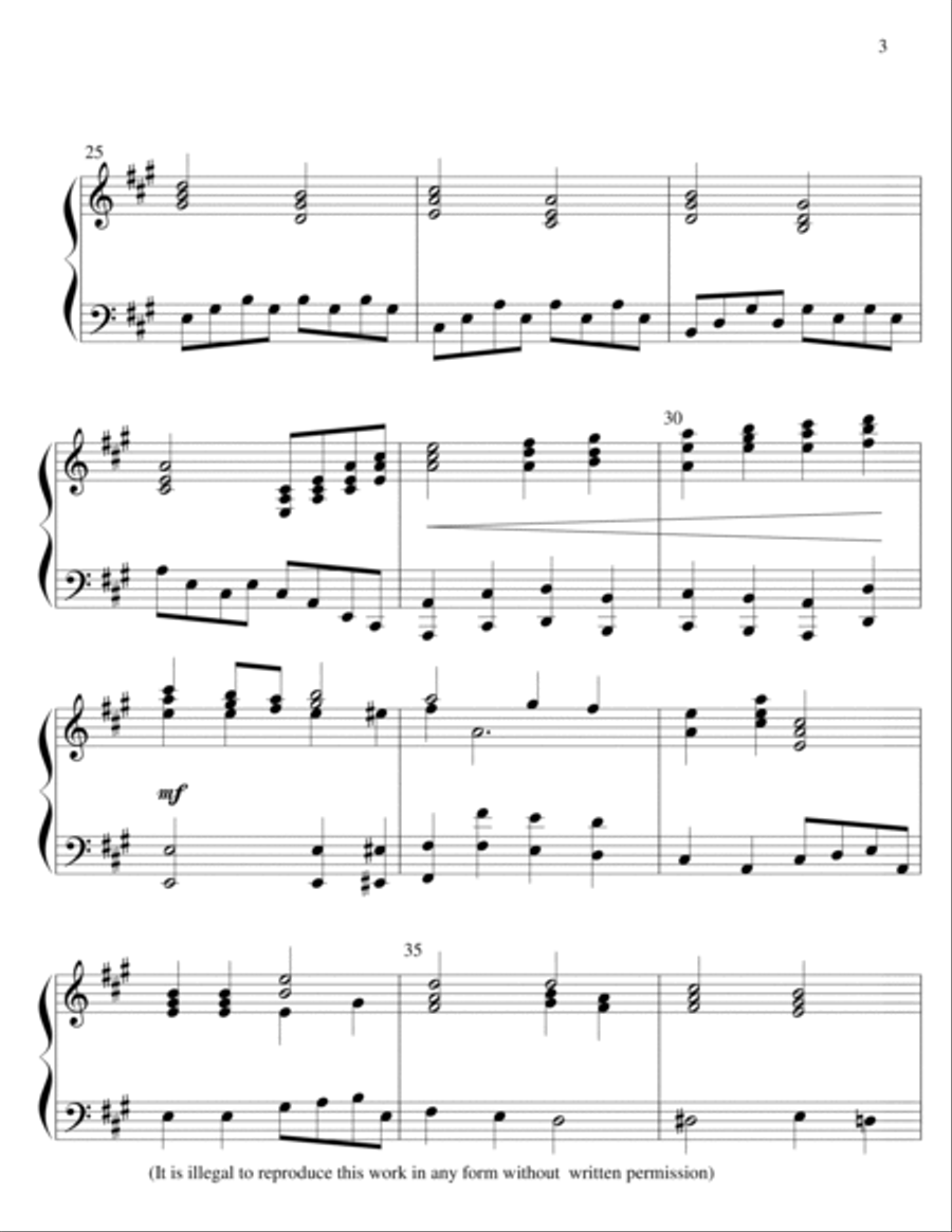 Allegro in A Major Piano Solo scores gallery preview page 4