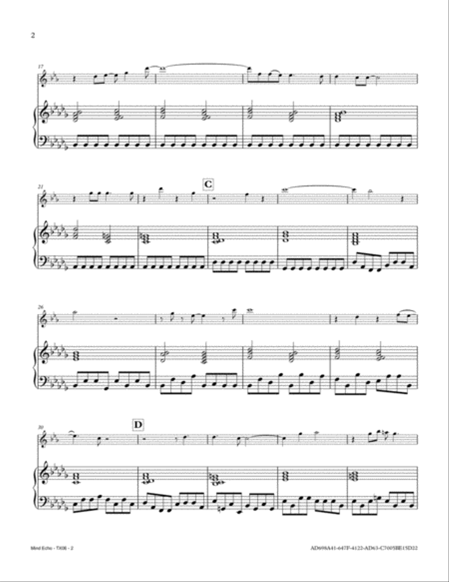Mind Echo Tenor Saxophone scores gallery preview page 2