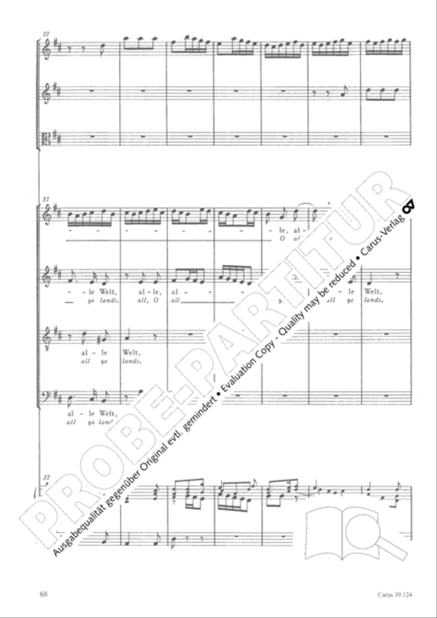 Sing to the Lord a new song (Singet dem Herrn ein neues Lied) 4-Part scores gallery preview page 69