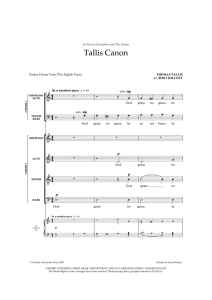 Tallis Canon