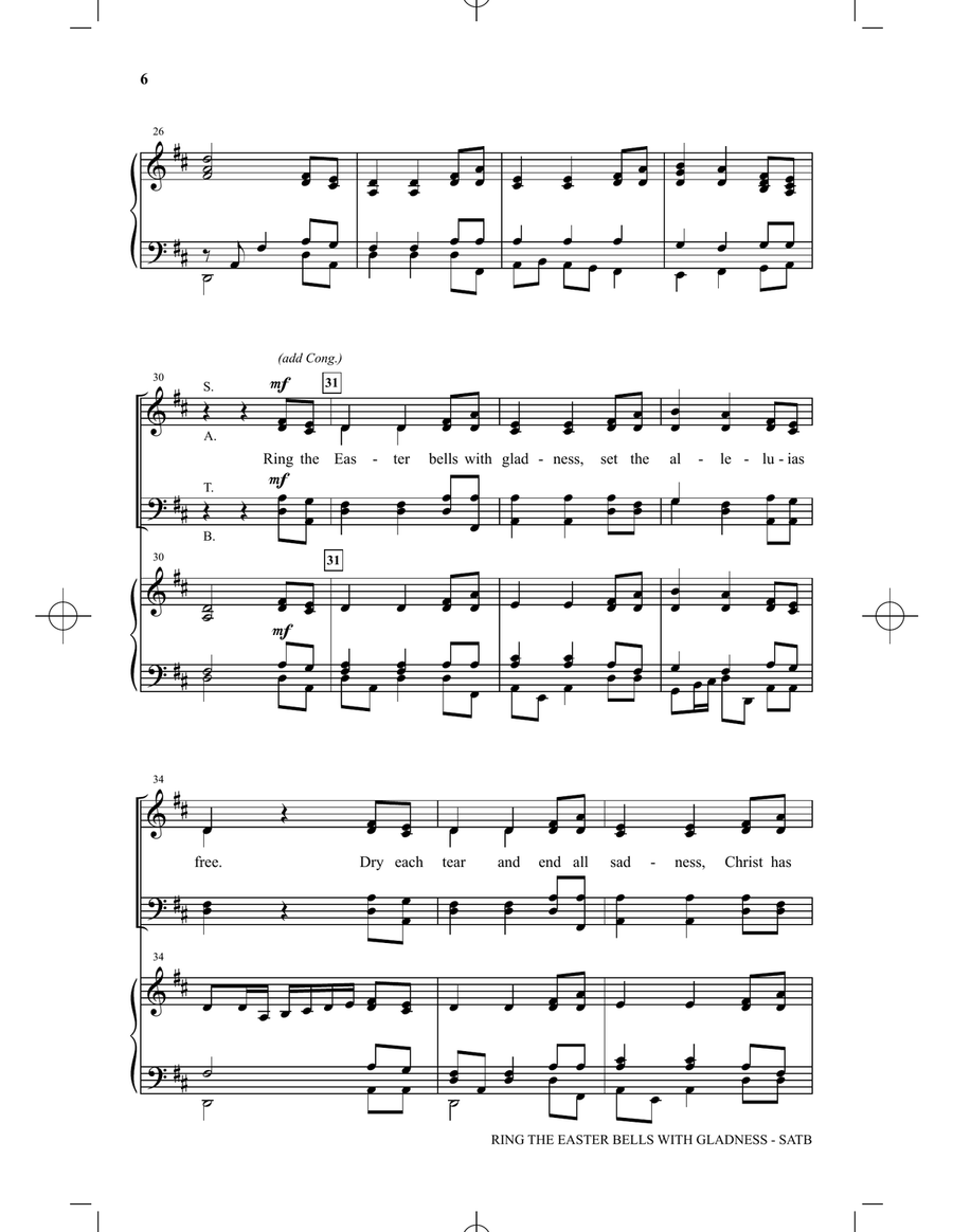 Ring The Easter Bells With Gladness Choir scores gallery preview page 4