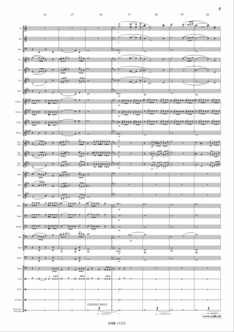 Cutthroat Island Concert Band scores gallery preview page 6