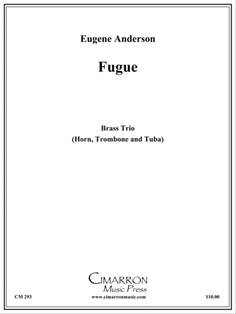 Fugue for Low Brass Trio Brass Trio scores gallery preview page 1