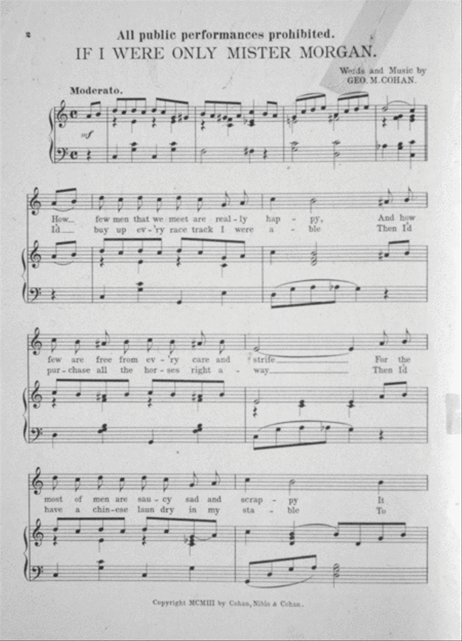 If I Were Only Mister Morgan Voice scores gallery preview page 2