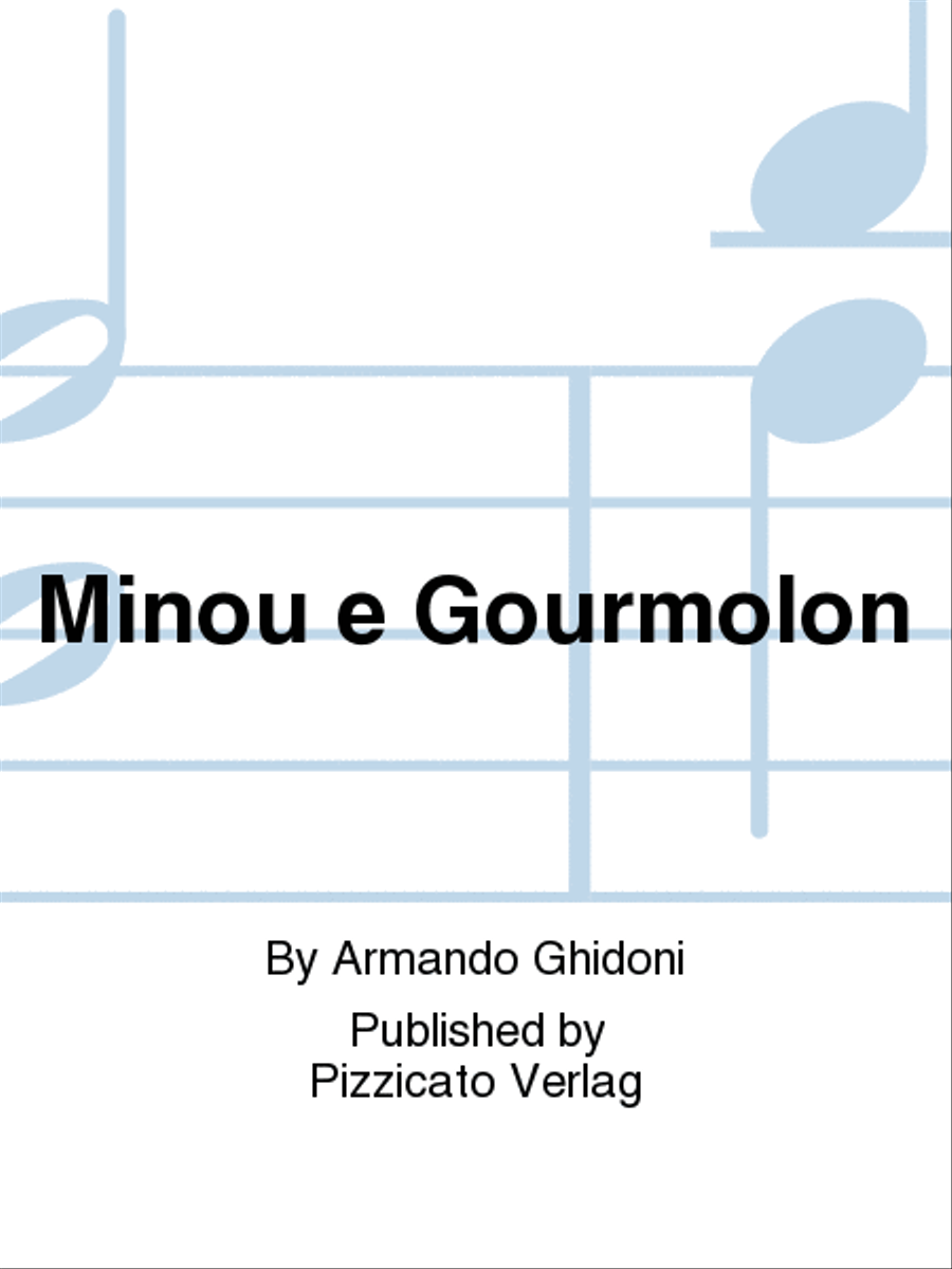 Minou e Gourmolon Piano scores gallery preview page 1