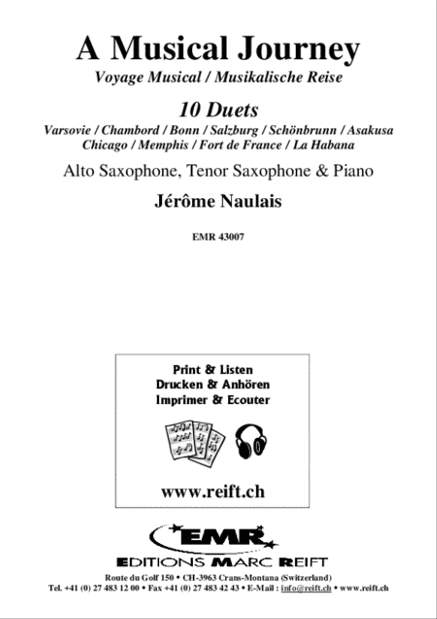 A Musical Journey Saxophone Ensemble scores gallery preview page 2