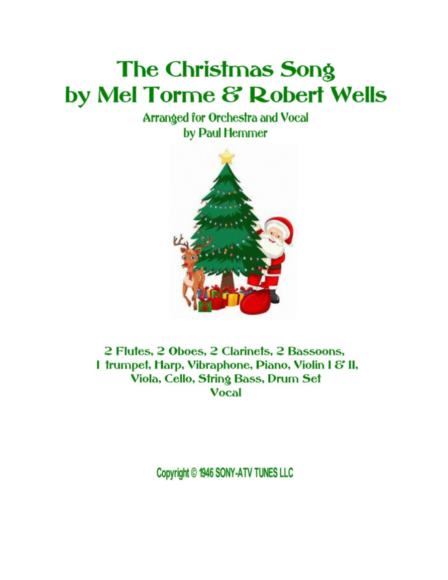 The Christmas Song (chestnuts Roasting On An Open Fire) Full Orchestra scores gallery preview page 1