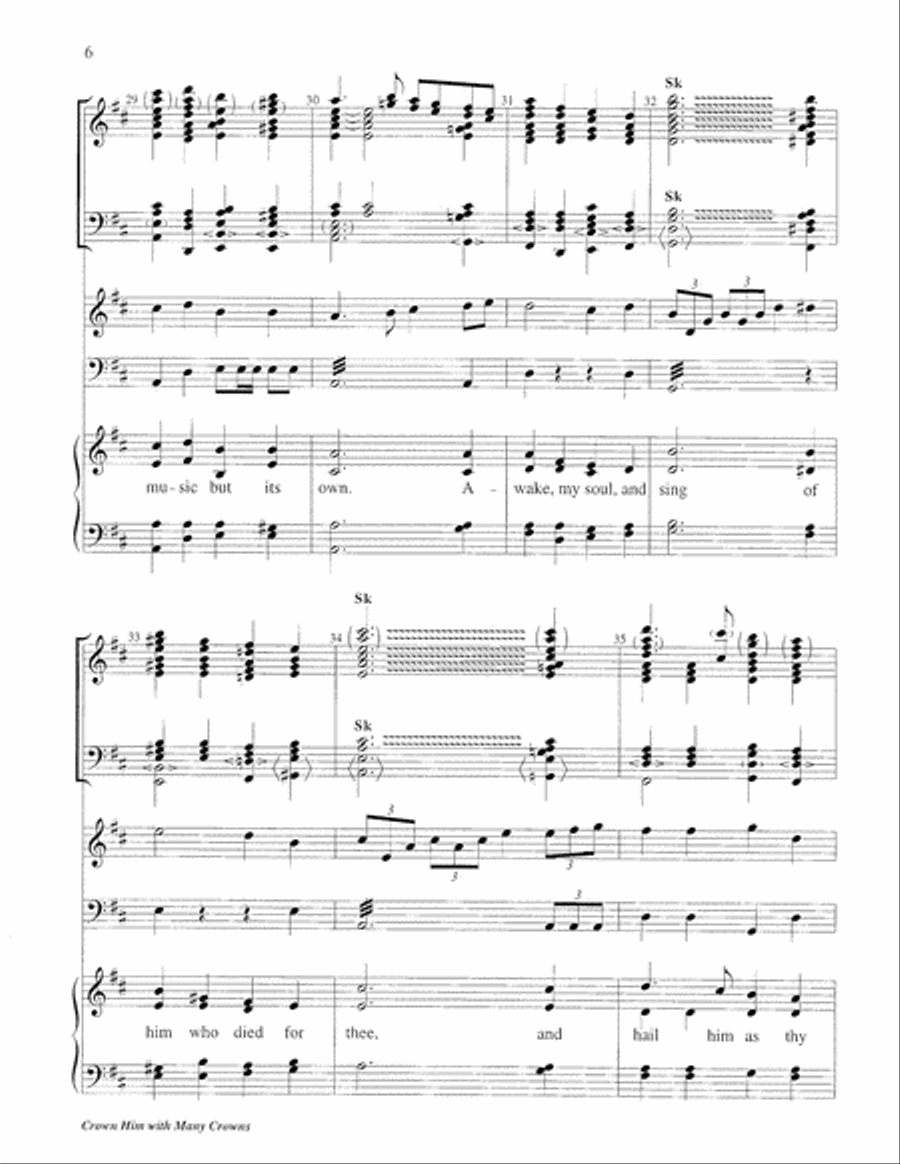 Crown Him with Many Crowns 5-Octaves scores gallery preview page 6