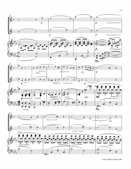 Gade - Allegro Animato - 1st movement from Piano Trio - Soprano Sax, Baritone Sax and Piano. image number null