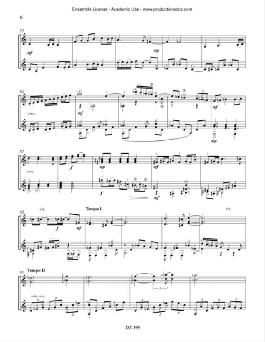 Edgefield Classical Guitar scores gallery preview page 6