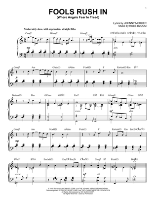 Fools Rush In (Where Angels Fear To Tread) [Jazz version] (arr. Brent Edstrom)