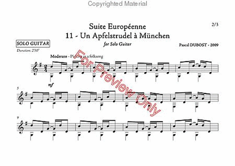 Suite Europeenne, 11 - Un Afelstrudel a Munich image number null