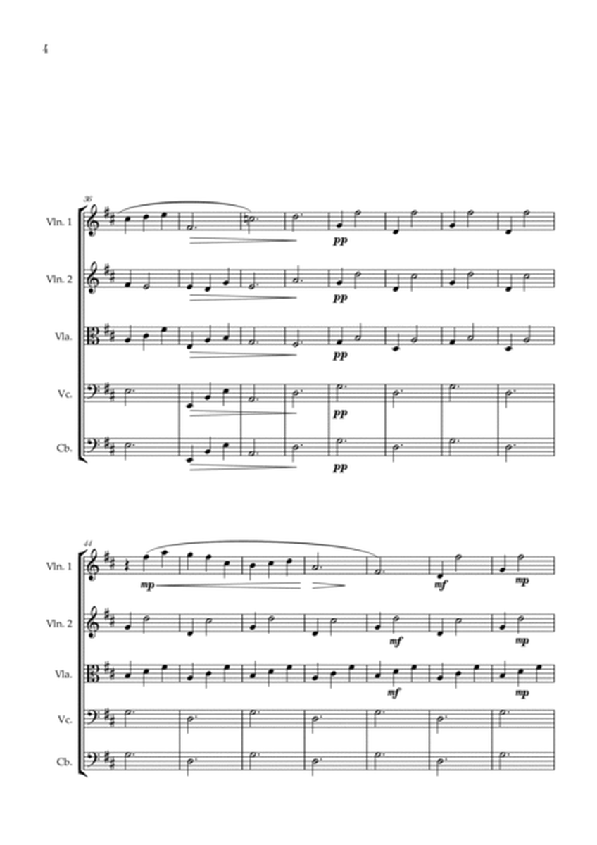 Gymnopédie no 1 | String Quintet | Original Key |Easy intermediate image number null