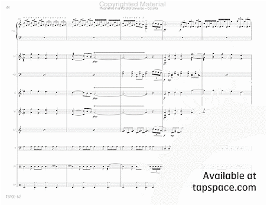 Meanwhile in a Parallel Universe Redux Percussion Ensemble scores gallery preview page 49