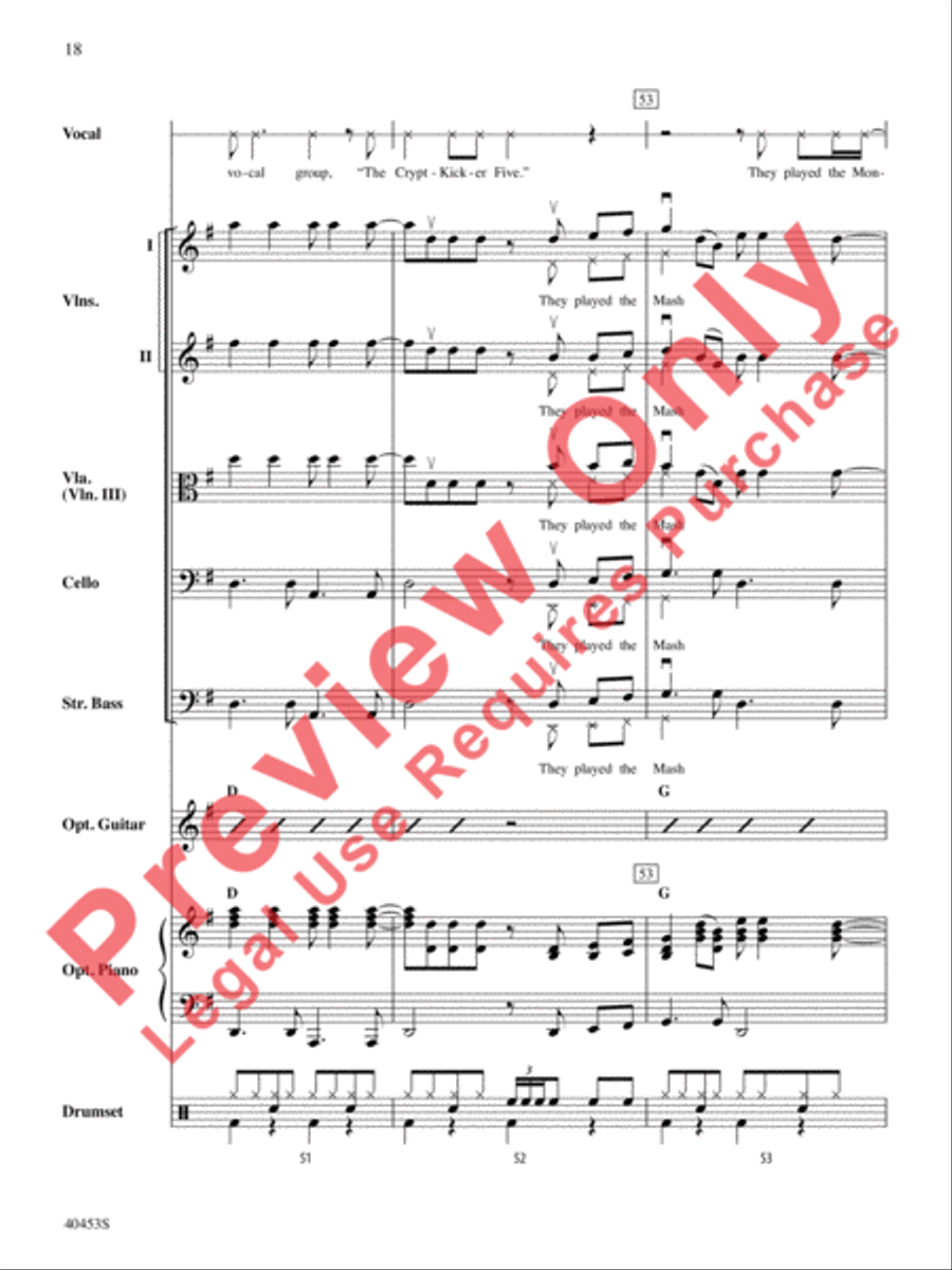 Monster Mash String Orchestra scores gallery preview page 19