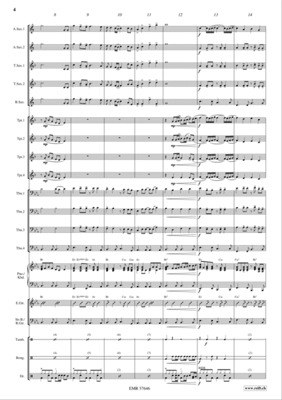 Dance For Me Dance For Me Big Band scores gallery preview page 6
