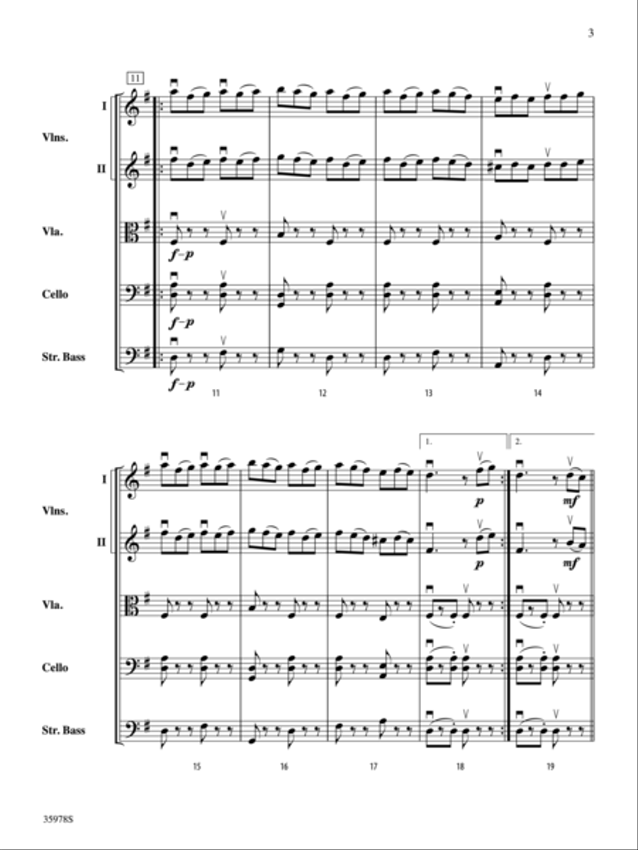 Rondo in G String Orchestra scores gallery preview page 3