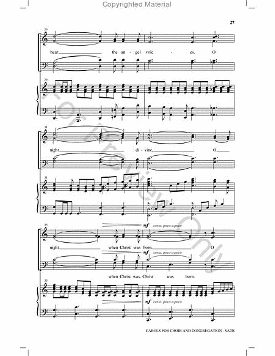 Carols for Choir and Congregation Choir scores gallery preview page 26