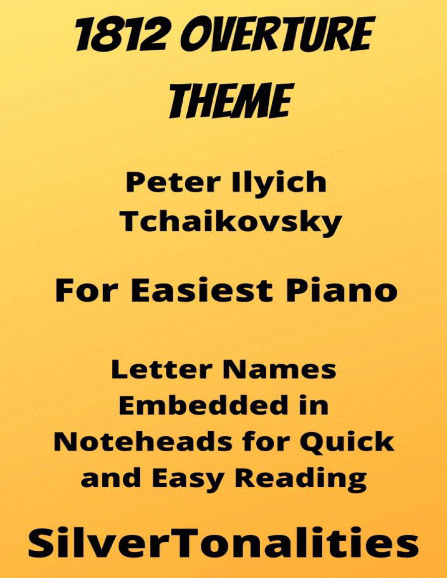 1812 Overture Theme Easiest Piano Sheet Music Easy Piano scores gallery preview page 1